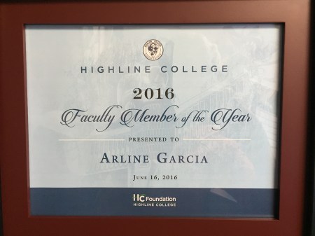 Arline Garcia: Faculty Member of the Year