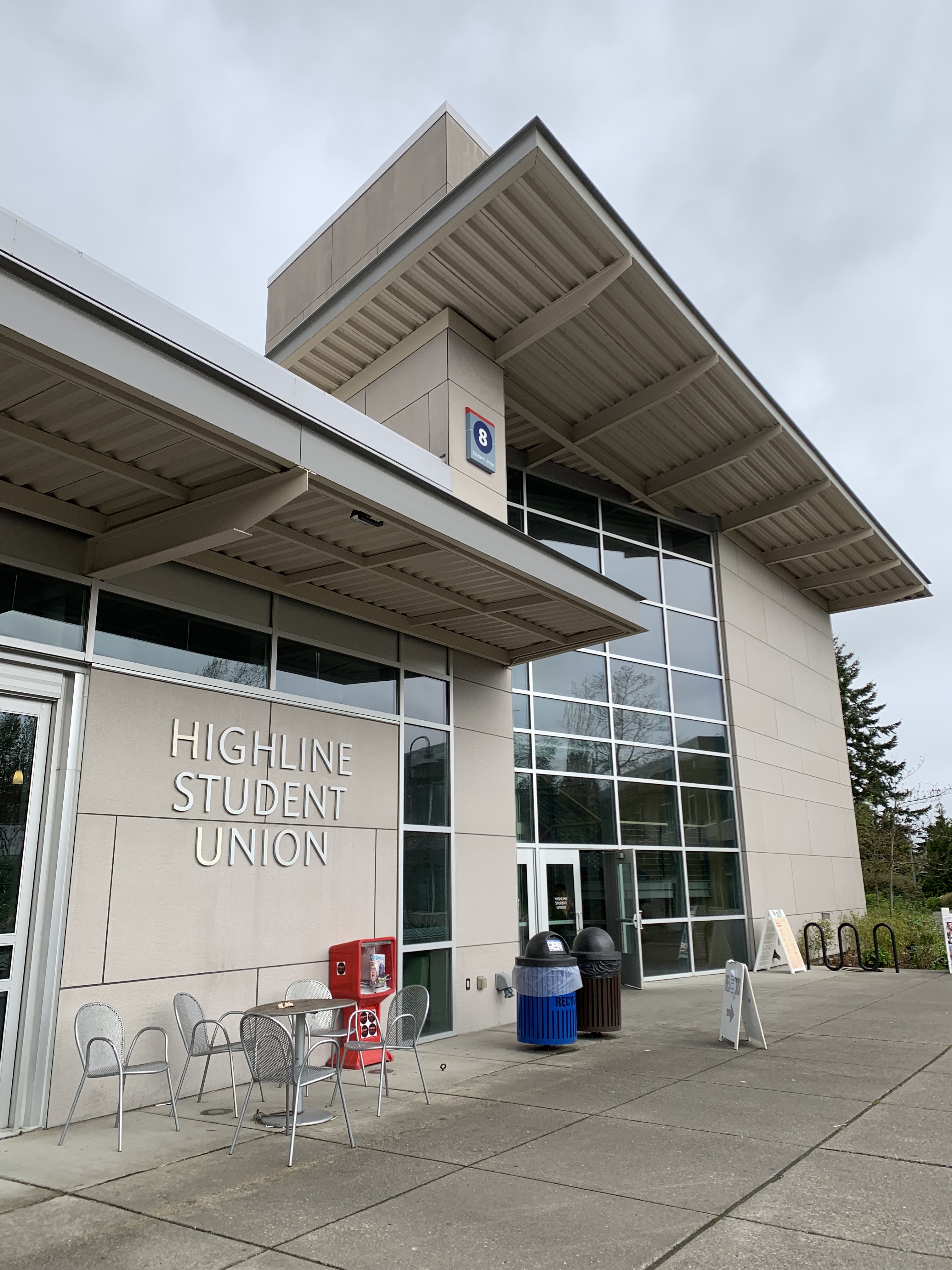The Highline Student Union building from outside